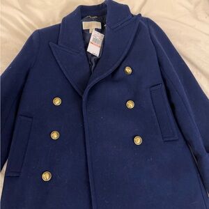 MICHAEL Michael Kors Royal Blue Coat with Gold Accents